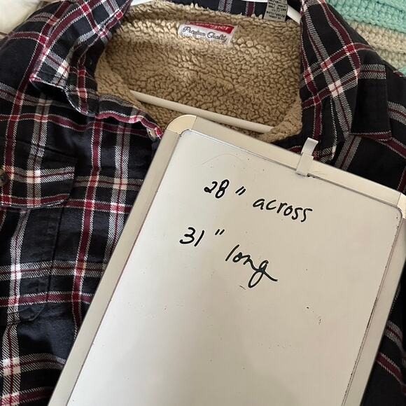 Wrangler Jacket Mens 2XL XXL Outdoor Coat Sherpa Lined Rancher Gorpcore Plaid - Picture 10 of 10